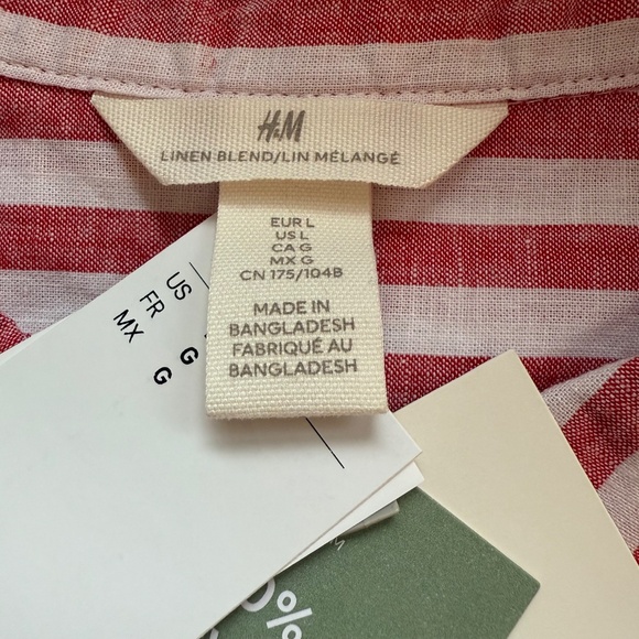 H&M Striped Button Down - NWT - Picture 6 of 6